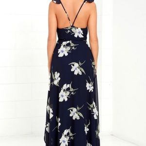 Lulus High Low Wrap Dress - Size Large